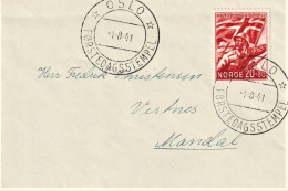 NORWAY-NORWEGEN 1941 FDC - LEGION-RARE COVER! - Storia Postale