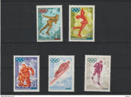 URSS 1972 JEUX OLYMPIQUES SAPPORO Yvert 3809-3813, Michel 3979-3983 NEUF** MNH - Neufs