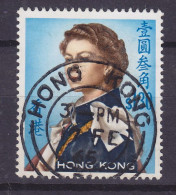 Hong Kong 1972, Mi. 206 Xy, 1.30 $ Queen Elizabeth II. Upright Watermark Deluxe HONG KONG 1965 Cancel !! - Used Stamps