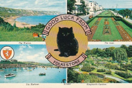 Good Luck From Folkestone - Multiview  - KENT -   Used Postcard - KE2 - Folkestone