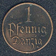 Danzig, 1 Pfennig 1930 - Polen