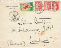 France Cover Sent To Denmark Paris 26-12-1933 - Storia Postale