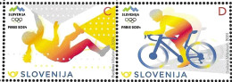 SI 2024-17 OLYMPIC GAMES PARIS, SLOVENIA, 2v, MNH - Slovenië