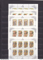 URSS 1986 CHAMPIGNONS 5 FEUILLES DE 8 Yvert 5304-5308, Michel 5603-5607 NEUF** MNH Cote Yv 50 Euros - Nuovi