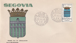 ESCUDO  SEGOVIA 1965 - FDC