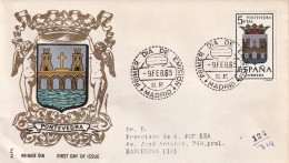 ESCUDO PONTEVEDRA 1965 - FDC