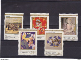 URSS 1989 PEINTURES Yvert 5678-5682, Michel 6003-6007  NEUF** MNH Cote Yv 4 Euros - Nuovi