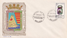 ESCUDO  MALAGA 1964 MATASELLOS PROVINCIA - FDC