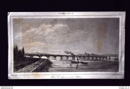 Pont St Esprit Sur Le Rhone, France Incisione Del 1850 L'Univers Pittoresque - Avant 1900