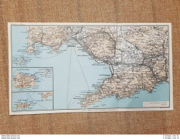 Carta Geografica O Cartina Del 1940 Golfo Di Napoli Ischia Capri Campania T.C.I. - Geographische Kaarten