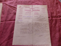 F-554 , Document, PARFUMERIE MONTERNIER , MONTPELLIER , 1940 - Chemist's (drugstore) & Perfumery