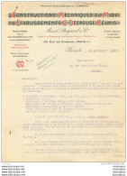 FACTURE 1929 CONSTRUCTIONS MECANIQUES DU MIDI ET ETS G. DECREUSE REUNIS  45 RUE DE CHABROL PARIS X - 1900 – 1949