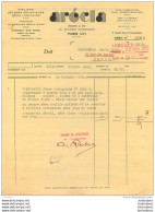 FACTURE ARECLA 42BD RICHARD LENOIR PARIS XI ATELIERS D'ETUDES ARTISTIQUES POUR LUMINAIRE 1932 - 1900 – 1949
