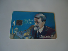 FRANCE USED CARDS   INVENTORS OF TELEPHONES FERRIE - Telefoon