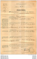 MONLET HAUTE LOIRE DECLARATION ACCIDENT DE TRAVAIL 1944 - 1900 – 1949