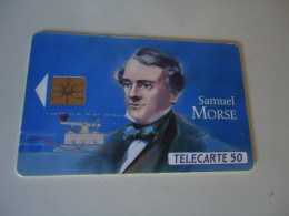 FRANCE USED CARDS   INVENTORS OF TELEPHONES MORSE - Telefoon