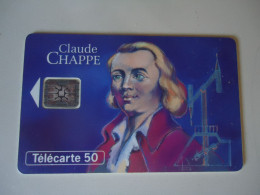 FRANCE USED CARDS   INVENTORS OF TELEPHONES CHAPPE - Telefoon