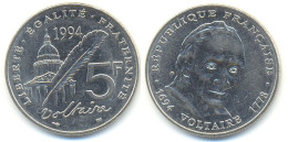 5F FRANCS 1994 Voltaire (Commémorative) 1694-1778 France_TB-TTB - 5 Francs
