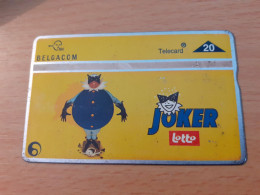 BELGACOM 20 - JOKER LOTTO - Cartes GSM, Recharges & Prépayées