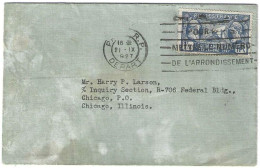 Lettre Du 21.IX.1927, Legion Américaine De Paris Pour Chicago Illinois - Briefe U. Dokumente