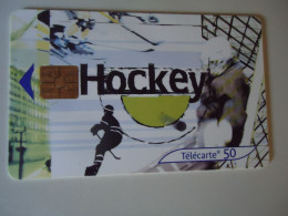 FRANCE USED PHONECARDS SPORTS HOCKEY - Ohne Zuordnung