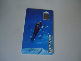 FRANCE USED PHONECARDS SPORTS SKIING - Unclassified