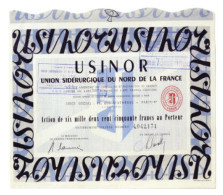 USINOR – Union Sidérurgique  du Nord De La France - Industry