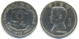 Philippines 1 Piso 1972, JOSE RIZAL, Republika Ng Pilipinas - Filippijnen