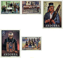 46136 MNH ANDORRA. Admón Española 1972 COSTUMBRES POPULARES - Neufs