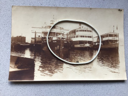 Photo Carte D’époque Léopoldville Chantier Unatra Bateau Kalina Et Autres Bateaux 1930 - Kinshasa - Léopoldville