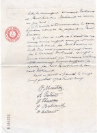 Belgium 1924 Document With Embossed And Printed Revenue Stamps - Documentos