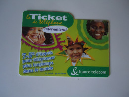 FRANCE USED PHONECARDS TICKET - Schede Telefoniche Olografiche