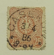 Deutsche Reich Post-25 Pfennig 1879.-1880. - Usati