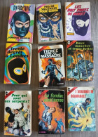 RARE Collection DIABLE NOIR Lot 9 Livres DIABOLIK N° 2.3.4.5.6.7.8.9.10  ASTORINA 1968 - Sonstige & Ohne Zuordnung