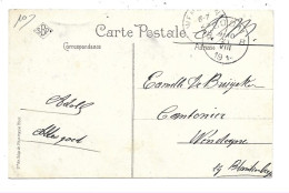 Postkaart Boom 21/8/1914 Verstuurd Naar Wenduine - Service Militaire. - Zona Non Occupata