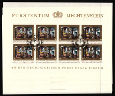 Liechtenstein 706-709 Gestempelt Kleinbogen #HW675 - Andere & Zonder Classificatie