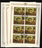 Liechtenstein 717-719 Gestempelt Kleinbogen #HW672 - Andere & Zonder Classificatie