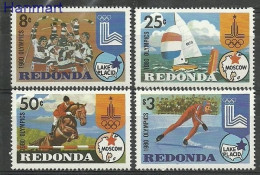 Redonda 1980 Mi 59-62 MNH  (ZS2 RDN59-62) - Summer 1980: Moscow