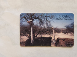 NAMBIA-(NA-TNA-0080-NMB-86)-OSTRICH-(NAEI106746186)(30)(N$20)(not Tirage)used Card - Namibia