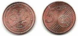 5 Cent, 2022, Prägestätte (J) Vz, Sehr Gut Erhaltene Umlaufmünze - Allemagne