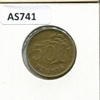 50 PENNYA 1977 FINNLAND FINLAND Münze #AS741.D.A - Finland