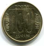 100 DINARA 1989 YUGOSLAVIA UNC Coin #W11193.U.A - Yougoslavie