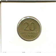 20 CENTU 1997 LITUANIA LITHUANIA Moneda #AS701.E.A - Litouwen