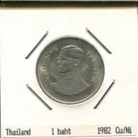 1 BAHT 1982 THAILAND Münze #AR997.D.A - Thailand