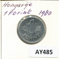 1 FORINT 1980 HUNGRÍA HUNGARY Moneda #AY485.E.A - Hongrie