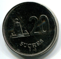 20 SUCRE 1991 EQUATEUR ECUADOR UNC Pièce #W11123.F.A - Ecuador