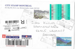 Postzegels > Amerika > Canada > 1952-....   >  Aangetekende Brief Met  $1, 2x $5 ,1x $1,50 (19815) - Lettres & Documents