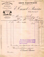 FACTURE.BOULOGNE.PARIS.LAINES.CRINS.PLUMES.E.TASSEL & RACINE. - Textile & Clothing