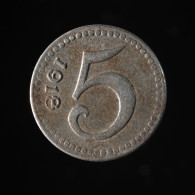  Allemagne / Germany, Stadt Mainz, 5 Pfennig, 1918, , Fer (Iron), TTB (EF),
Funck#314.3 - 5 Rentenpfennig & 5 Reichspfennig