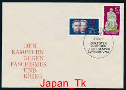 DDR Mi. Nr. 1603-1604,1605-1606 Widerstandskämpfer, Weltmeisterschaften Im Orientierungslauf, - FDC - Siehe Scan - 1950-1970